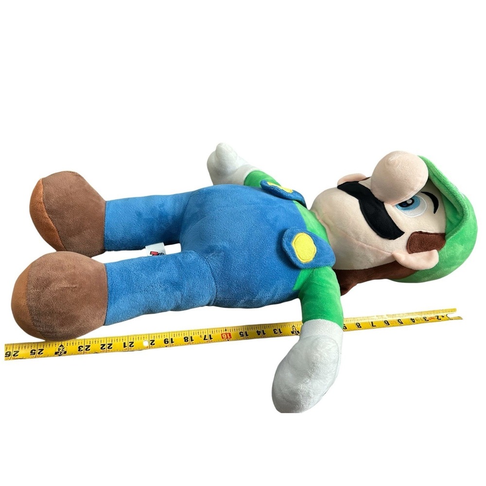2021 Nintendo Super Mario Bros Luigi Plush Doll 25" - Picture 11 of 13